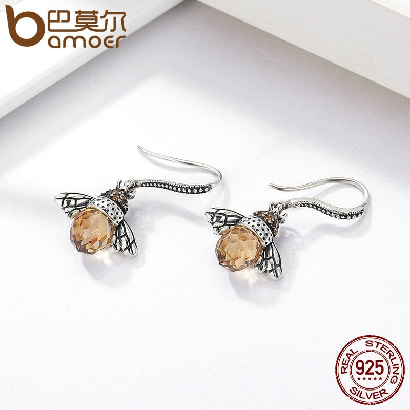 Bee Drop Earrings