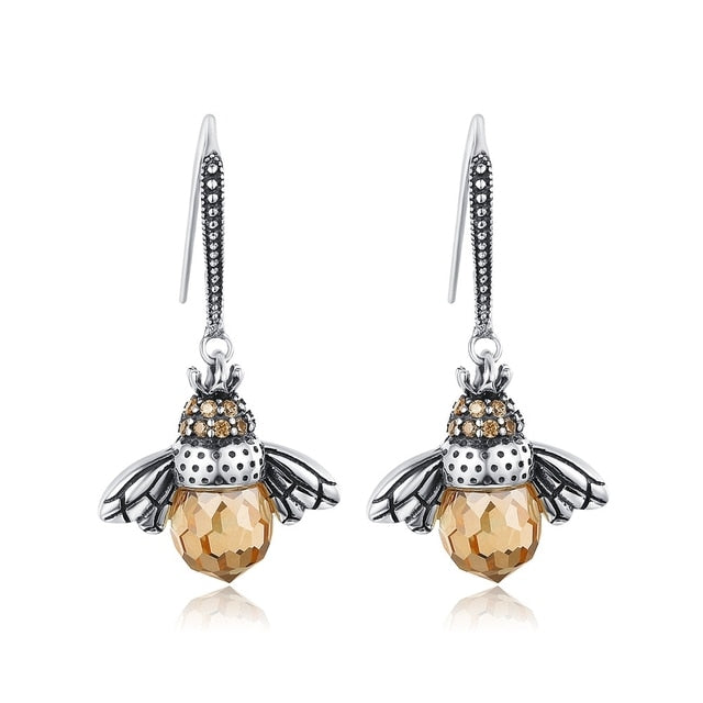 Bee Drop Earrings